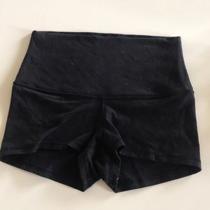 High Rise Black Boogie Shorts